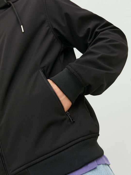 Χειμωνιάτικο Μπουφάν Softshell Αδιάβροχο και Αντιανεμικό Black