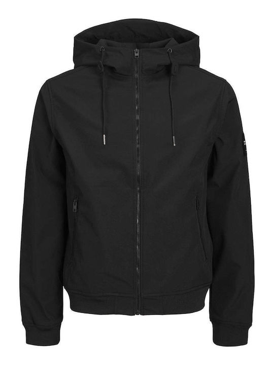 Χειμωνιάτικο Μπουφάν Softshell Αδιάβροχο και Αντιανεμικό Black