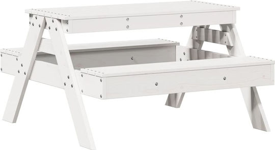 vidaXL Tischchen 88x97x52cm. Weiß