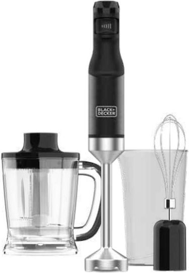 Black & Decker Ραβδομπλέντερ με Ανοξείδωτη Ράβδο 1500W Μαύρο