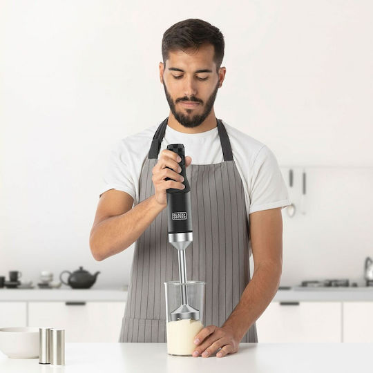 Black & Decker Ραβδομπλέντερ με Ανοξείδωτη Ράβδο 1500W Μαύρο