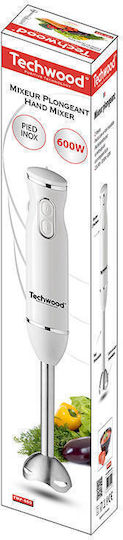 Techwood Ραβδομπλέντερ με Ανοξείδωτη Ράβδο Λευκό
