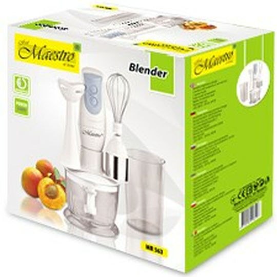 Maestro MR563 Ραβδομπλέντερ με Πλαστική Ράβδο 300W Λευκό