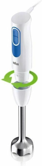 Braun Multiquick 2 Ραβδομπλέντερ με Ανοξείδωτη Ράβδο 600W Μπλε