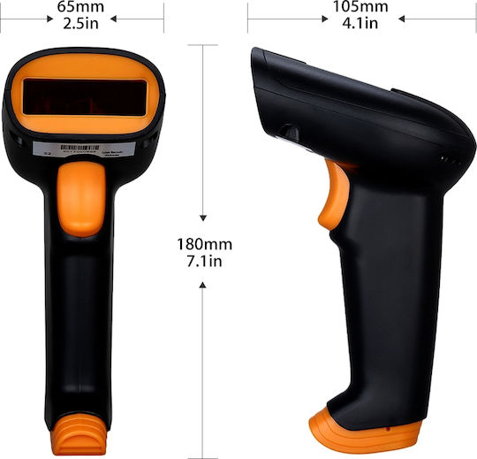 Netum Handheld Scanner Wired with 2D and QR Barcode Reading Capability
