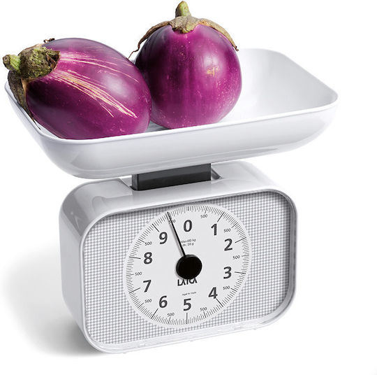 Laica Αναλογική Ζυγαριά Κουζίνας με Κάδο έως 10kg Λευκή
