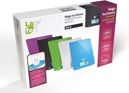 Lafe WKS001.1 Ψηφιακή Ζυγαριά Κουζίνας έως 5kg Μαύρη