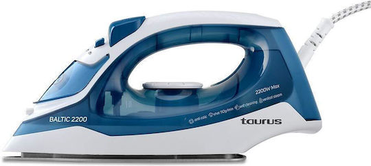 Taurus Baltic 2200 Steam Iron 2200W with Ceramic Plate and Continuous Steam Supply 30g/min