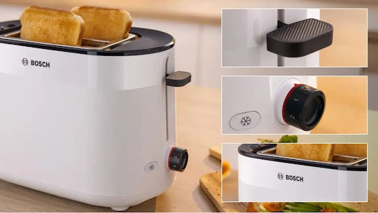 Bosch MyMoment Toaster 2 Slots 950W White