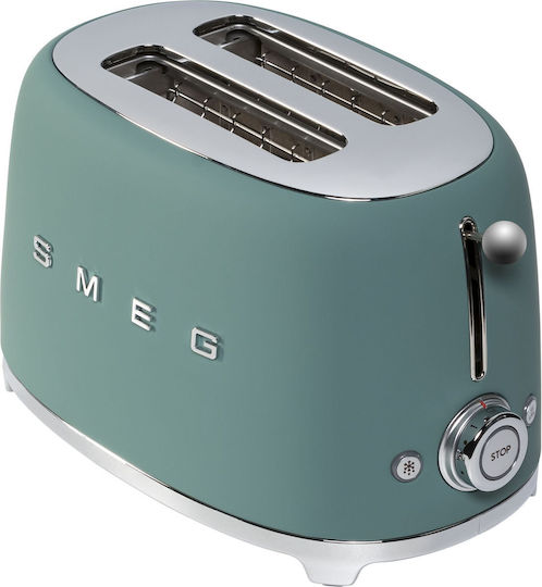 Smeg Toaster 2 Schlitze 950W Grün