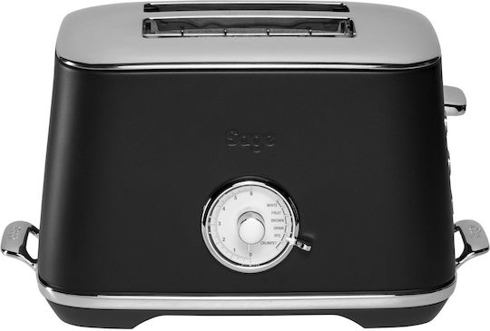 Sage Toaster Luxe Φρυγανιέρα 2 Θέσεων 1000W Μαύρη