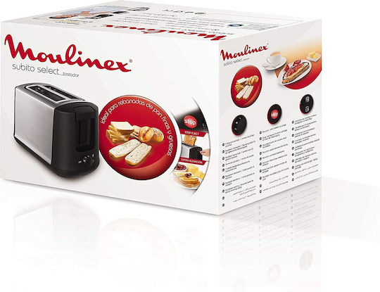 Moulinex Subito Toaster 2 Slots 850W Black