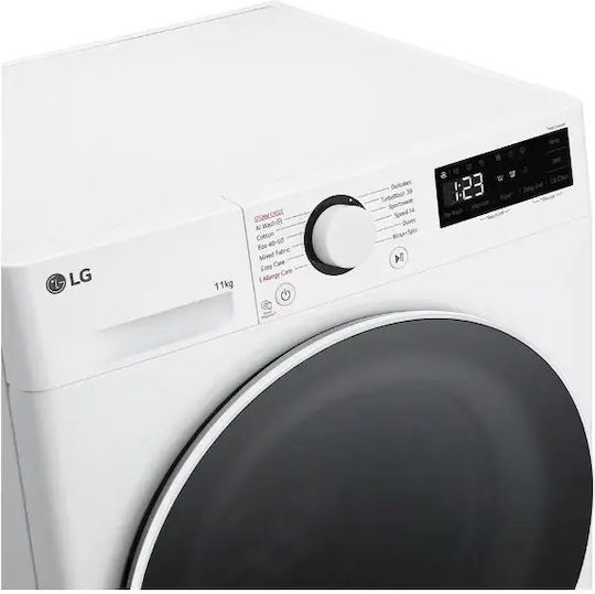 LG Πλυντήριο Ρούχων 11kg με Τεχνολογία Ατμού 1400 Στροφών TurboWash F4WR511S0W