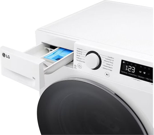 LG Πλυντήριο Ρούχων 9kg 1400 Στροφών TurboWash F4R5009TNWS