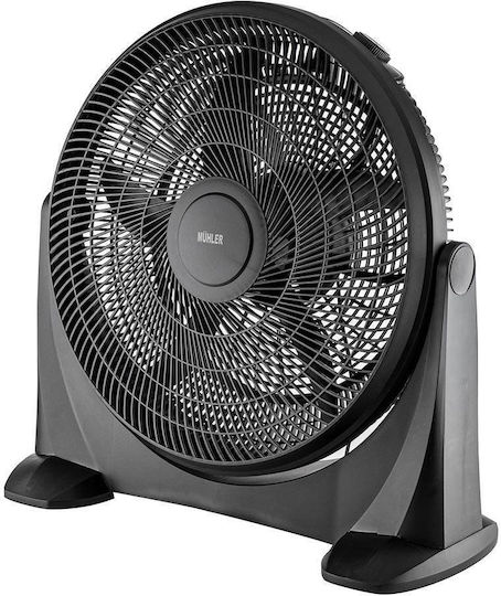 Muhler Floor Fan 80W Fan Diameter 50cm Black