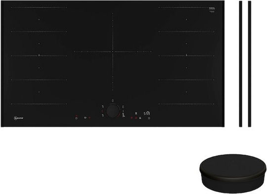Neff N 90 Intelligent Induktionskochfeld Mit Rahmen Autonom mit Kindersicherung 93.4x52.7εκ. Deep Black