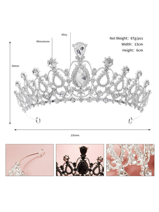 J3002 - Silbernes Haar-Diadem