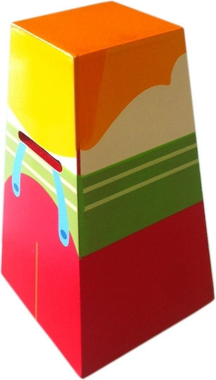 SP Souliotis Clown Money Box Wooden Multicolour 14.5x8.3x8.3cm