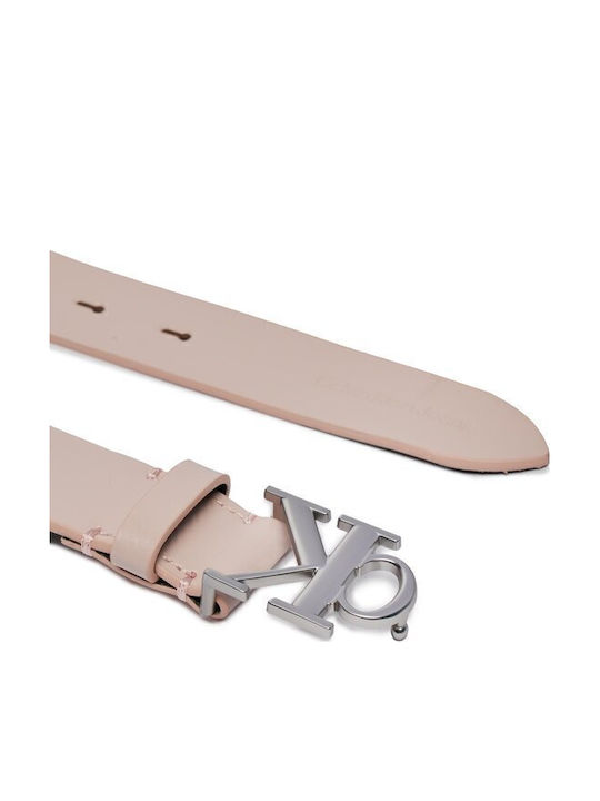 Calvin Klein Damen Gürtel Aus Leder Rosa