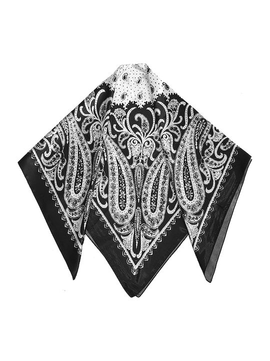 Gift-Me Women's Silk Scarf Black