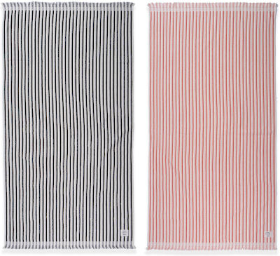 Nef-Nef Beach Towel Cotton Pink with Fringes 170x90cm.