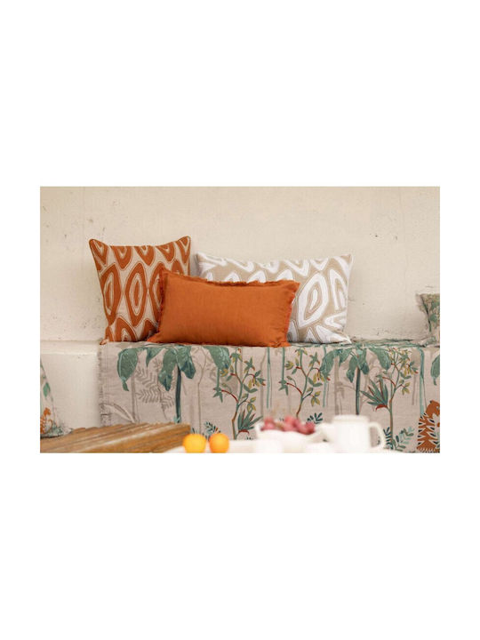 Vivaraise Leya Sofa Cushion From 100% Cotton Copper 45x45cm