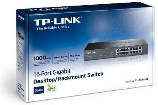 TP-LINK TL-SG1016D v1 Unmanaged L2 Switch με 16 Θύρες Ethernet