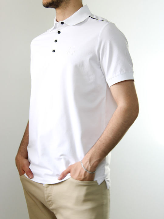 Karl Lagerfeld Herren Kurzarmshirt Polo White