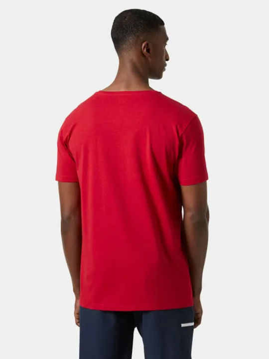 Helly Hansen Shoreline T-shirt Bărbătesc cu Mânecă Scurtă Red