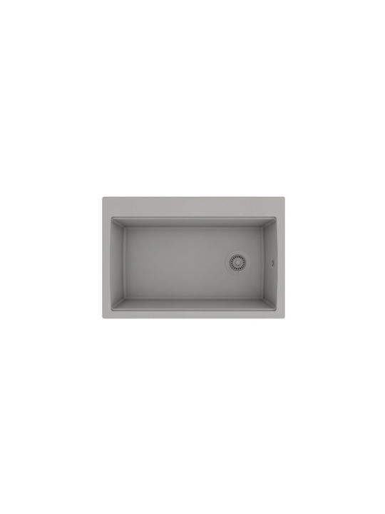 Helika Helika Largus TQL100AQP-220 Drop-In Мивка от Синтетичен Гранит Ш84xД56см Сив