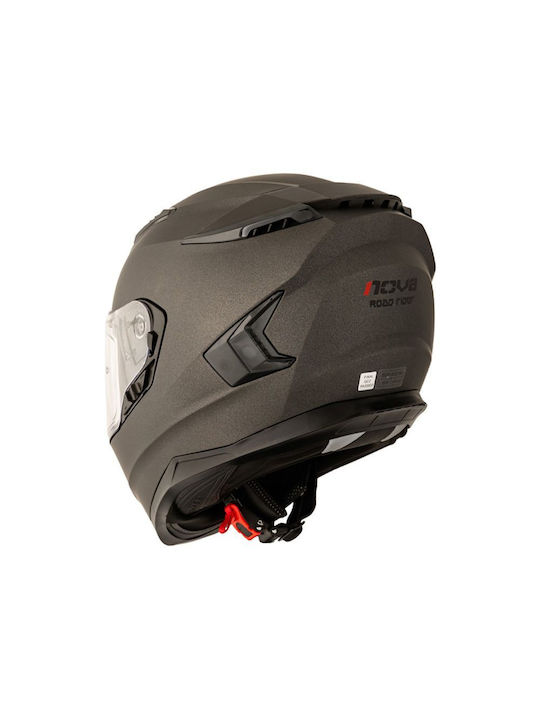 Nova Racing Road Rider Titane Matt Мотоциклетна каска Full Face ECE 22.06 с Sunvisor