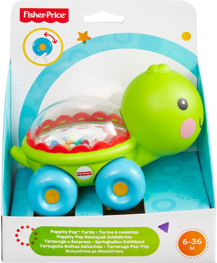 Mattel Βρεφικό Παιχνίδι Push And Go Turtle