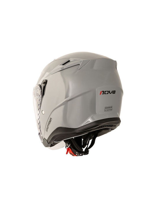 Nova Racing Downtown Nardo Grey Κράνος Μηχανής Jet ECE 22.06 με Sunvisor