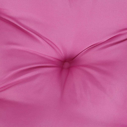 vidaXL Wasserdichtes Gartenstuhlkissen Rund Rosa 60x60cm