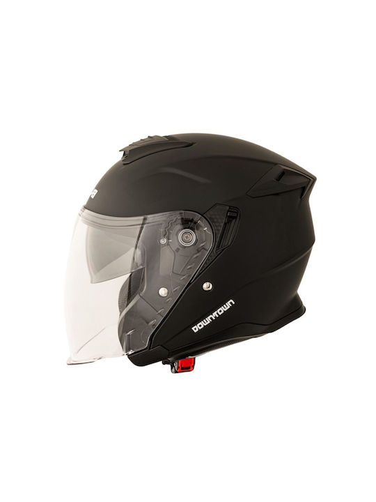 Nova Racing Jet Helmet with Sun Visor ECE 22.06 Black Matt