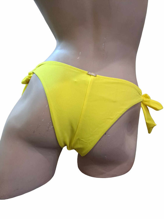 Apple Boxer Bikini Brazil with Ties Yellow