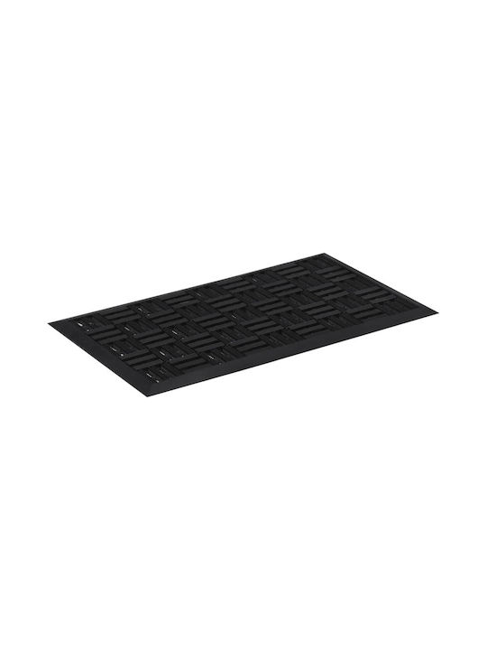 vidaXL Entrance Mat Anti-slip made of Rubber Black 45x75cm