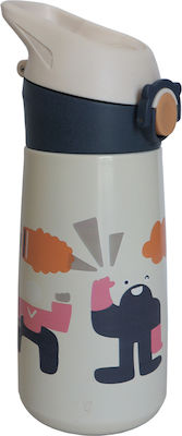 Kids Thermos Bottle Fine Life 450ml Cream 22047300-c02