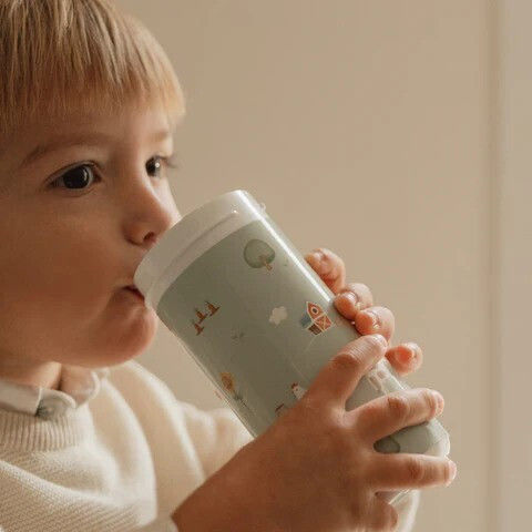 Little Dutch Στεγανό Ποτήρι Καπάκι Little Farm 300ml