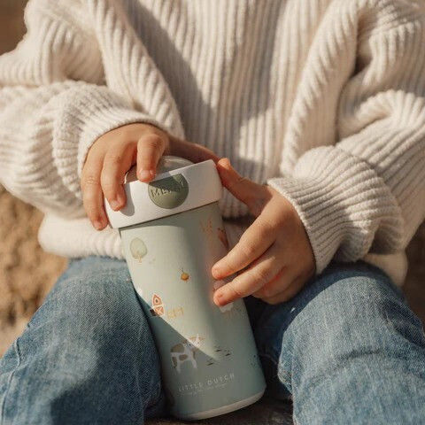 Little Dutch Στεγανό Ποτήρι Καπάκι Little Farm 300ml