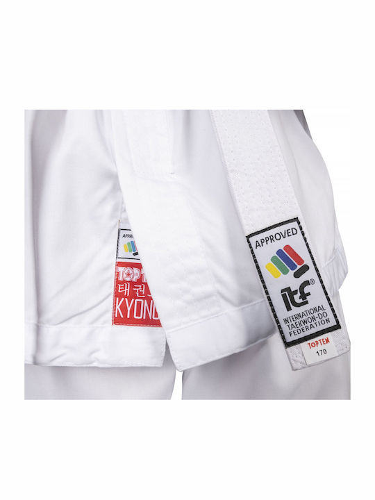 Top Ten Dobok Kyong Στολή Taekwondo Παιδική Λευκή