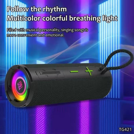 T&G Bluetooth Speaker 14W with Radio and Battery Life up to 4 hours Silver TG-421