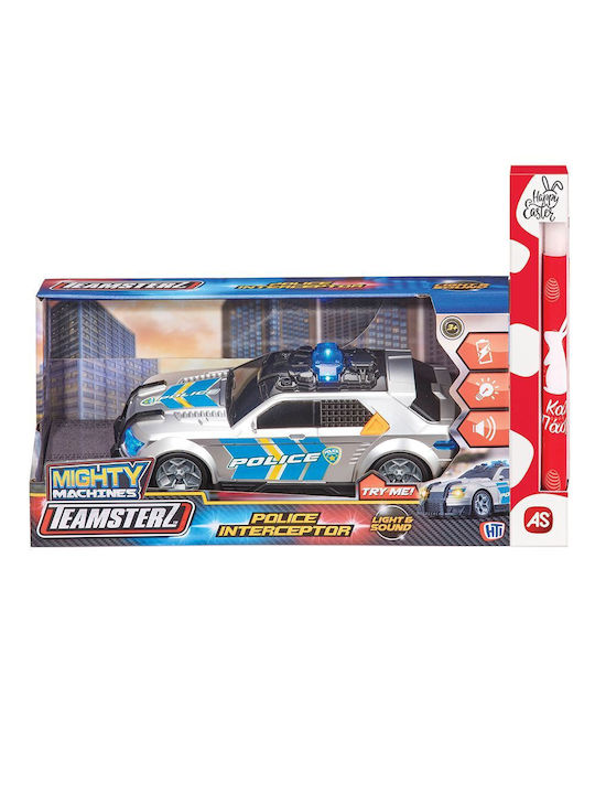 Teamsterz Mighty Machines Vehicul de Poliție cu Lumini și Sunete AS
