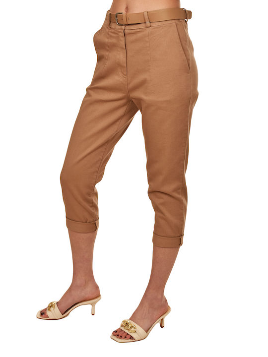 Motel Wide Fit Belted Trousers-beige Μπεζ Pa3855-219