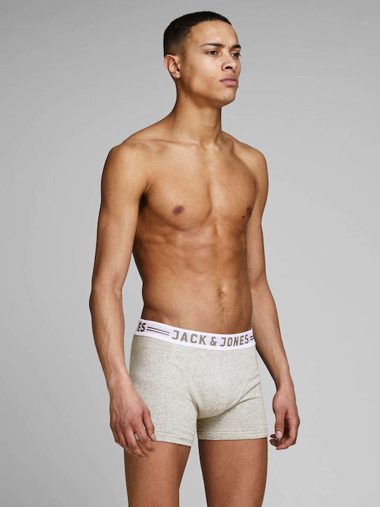 Jack & Jones Jacsense Men's Boxer light grey melange with Patterns