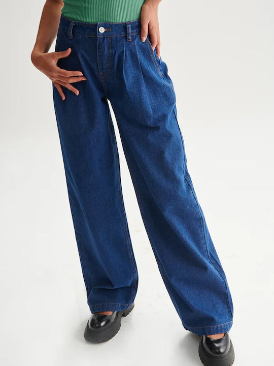 24 Colours Blue Pants Women's Denim Pants 80351-blue Blue