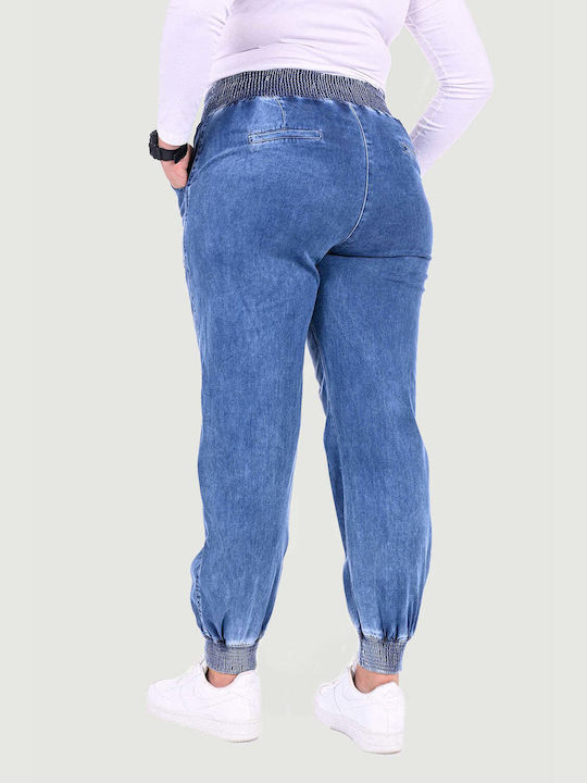 Blugi din Denim Elastici Mărimi Mari