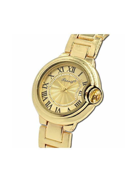 Farril Chino Watch with Gold Metal Bracelet