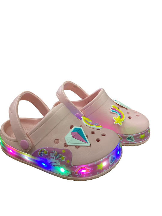 B-Soft Children's Anatomical Beach Clogs Pink