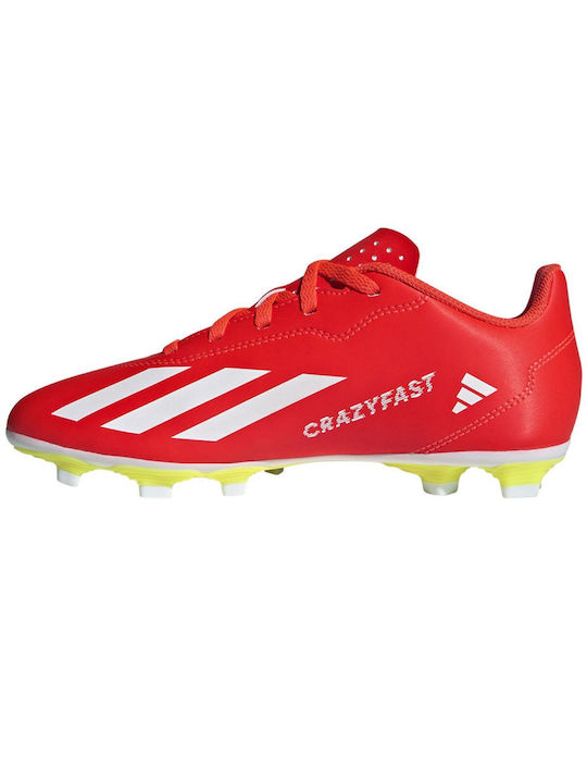 Adidas Papuci de fotbal pentru copii cu grătar Roșii